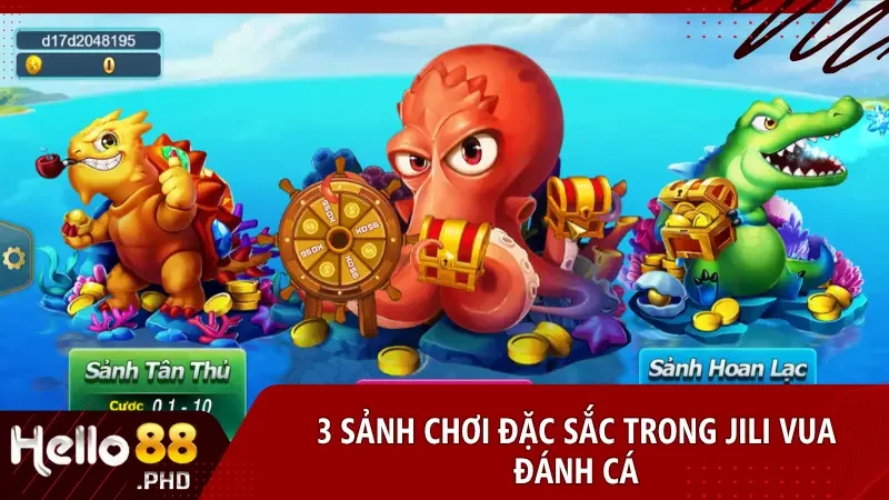 3 sảnh giúp người chơi lựa chọn đúng không gian phù hợp với kỹ năng và mức cược cá nhân.
