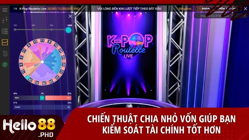 Chiến thuật chia nhỏ vốn giúp bạn kiểm soát tài chính tốt hơn và dễ dàng điều chỉnh khi cần thay đổi cách chơi.