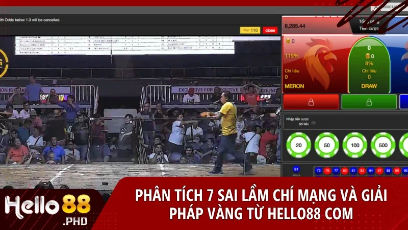 Hé lộ 7 sai lầm đá gà Campuchia khiến bạn cháy tài khoản và cách Hello88 bảo vệ bạn