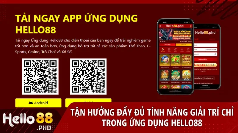 Tận hưởng đầy đủ tính năng giải trí và cá cược không giới hạn chỉ trong một ứng dụng nhẹ gọn